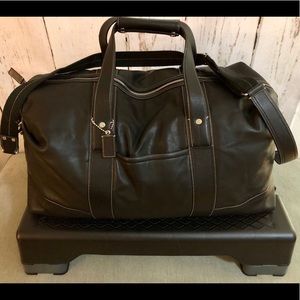 Coach Men's Weekend Duffel Travel Bag - Leather